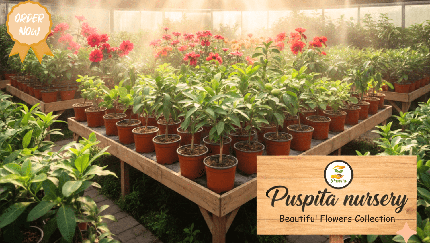 Puspita nursery Home page flower image