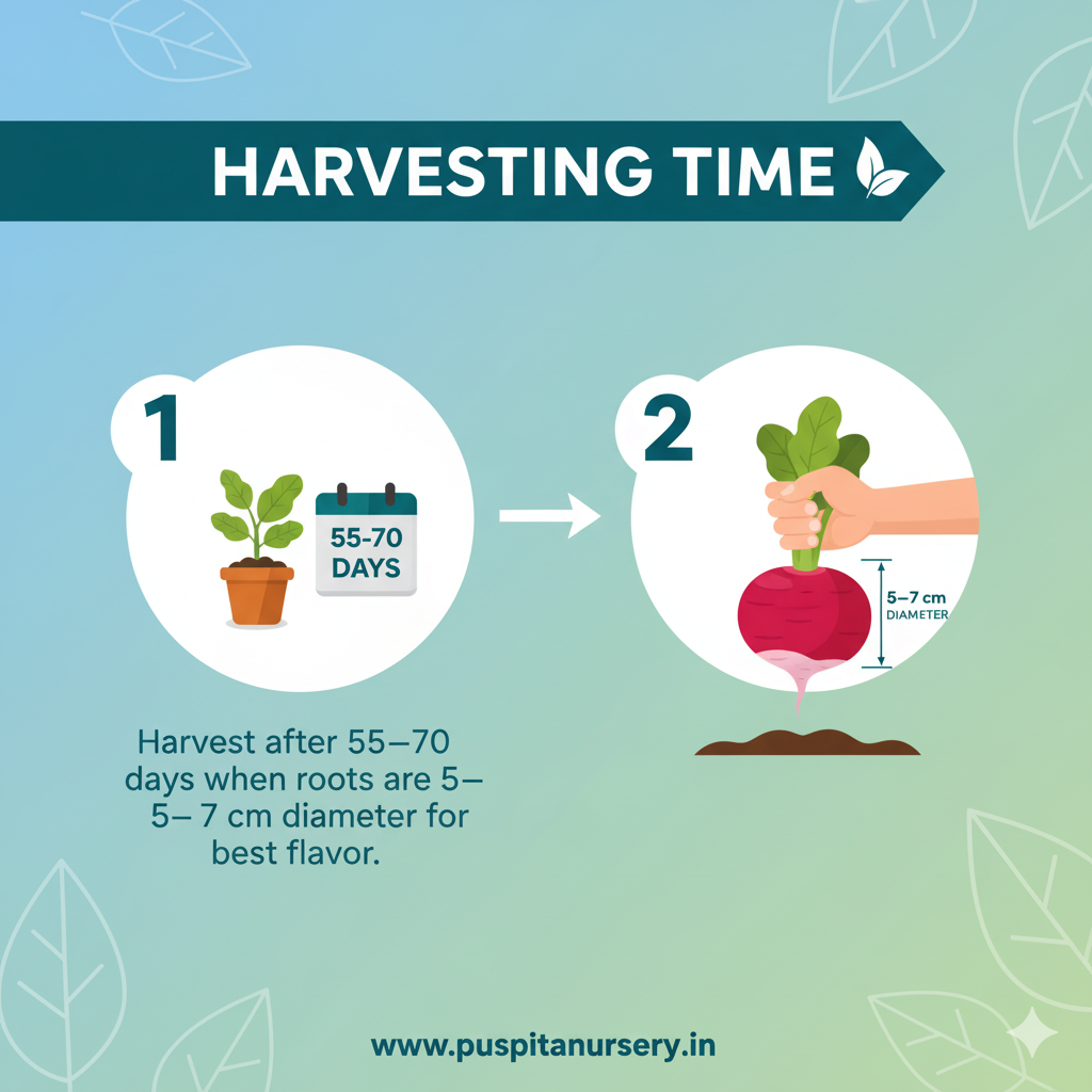 Beet root .Harvesting Time