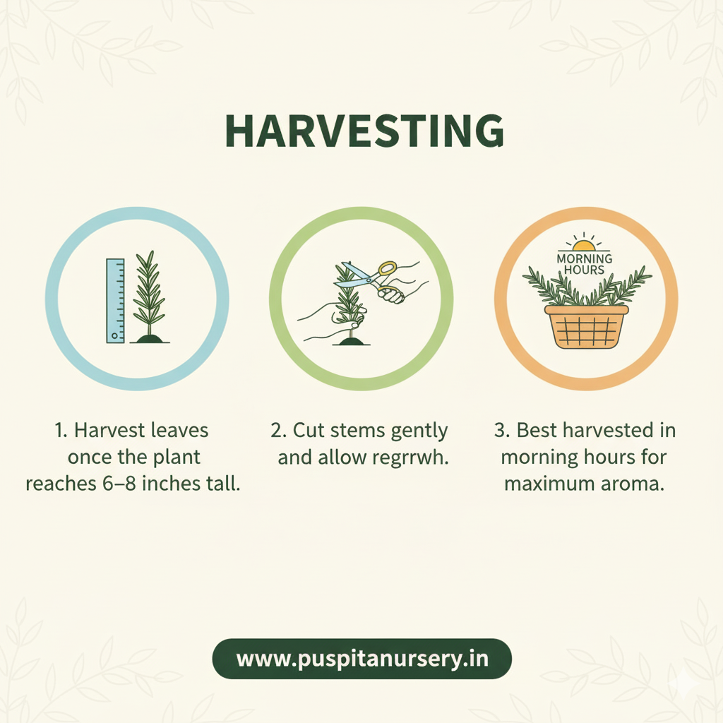 Resemary Harvesting