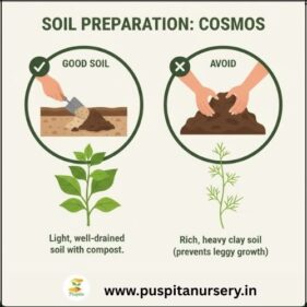 cosmos mixed Soil Preparation