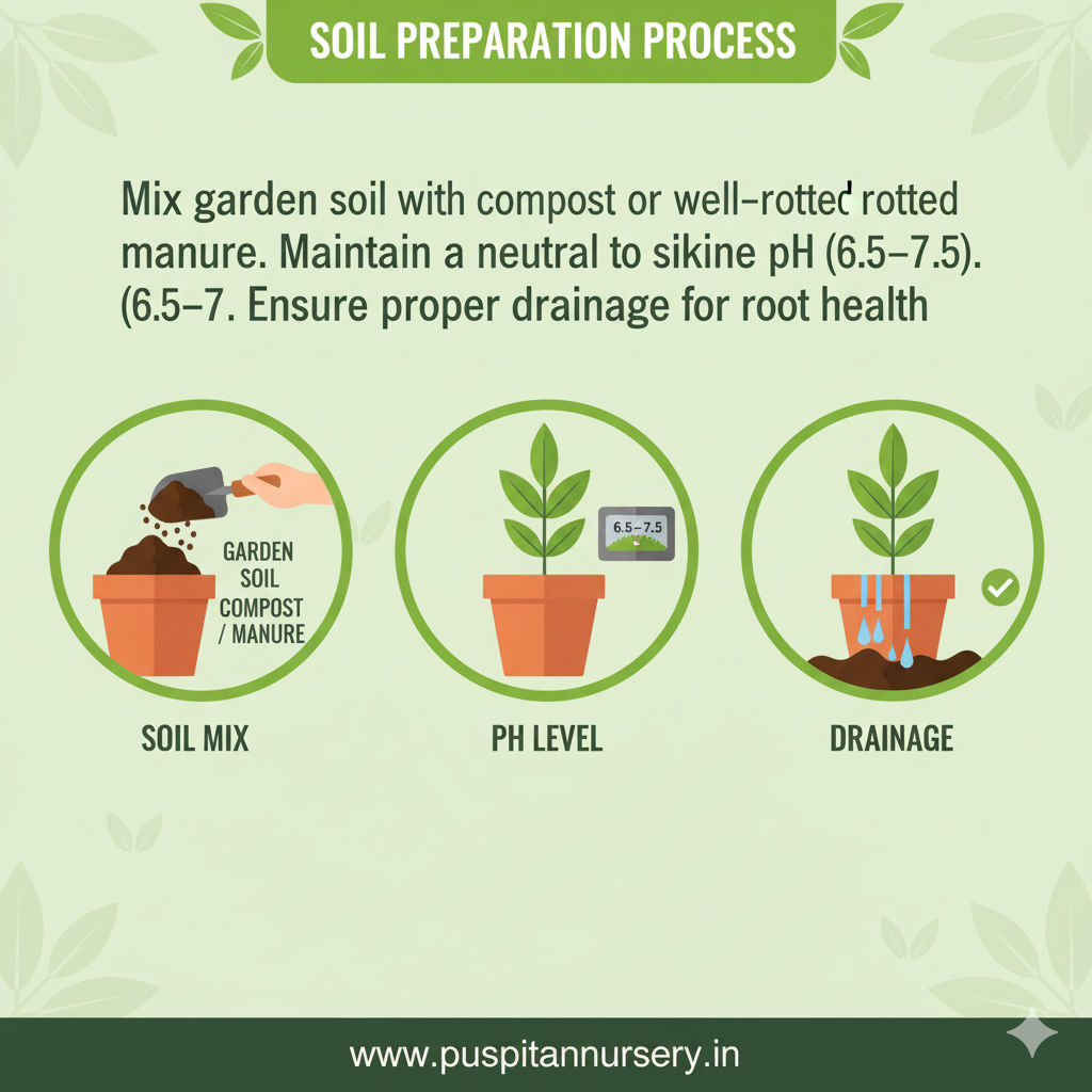 larkspur flower Soil Preparation